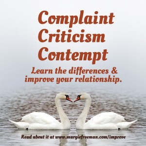 criticism, complaint, contempt